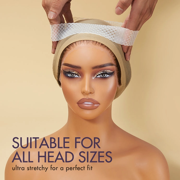 1pc Silicone Transparent White Wig Grip Band, Anti-Slip with Perforated Breathable