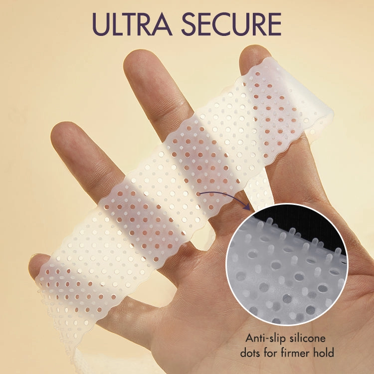 1pc Silicone Transparent White Wig Grip Band, Anti-Slip with Perforated Breathable