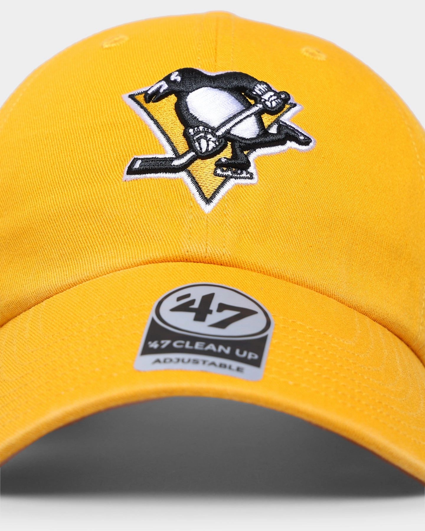 47 Brand Pittsburgh Penguins Clean Up Strapback Gold