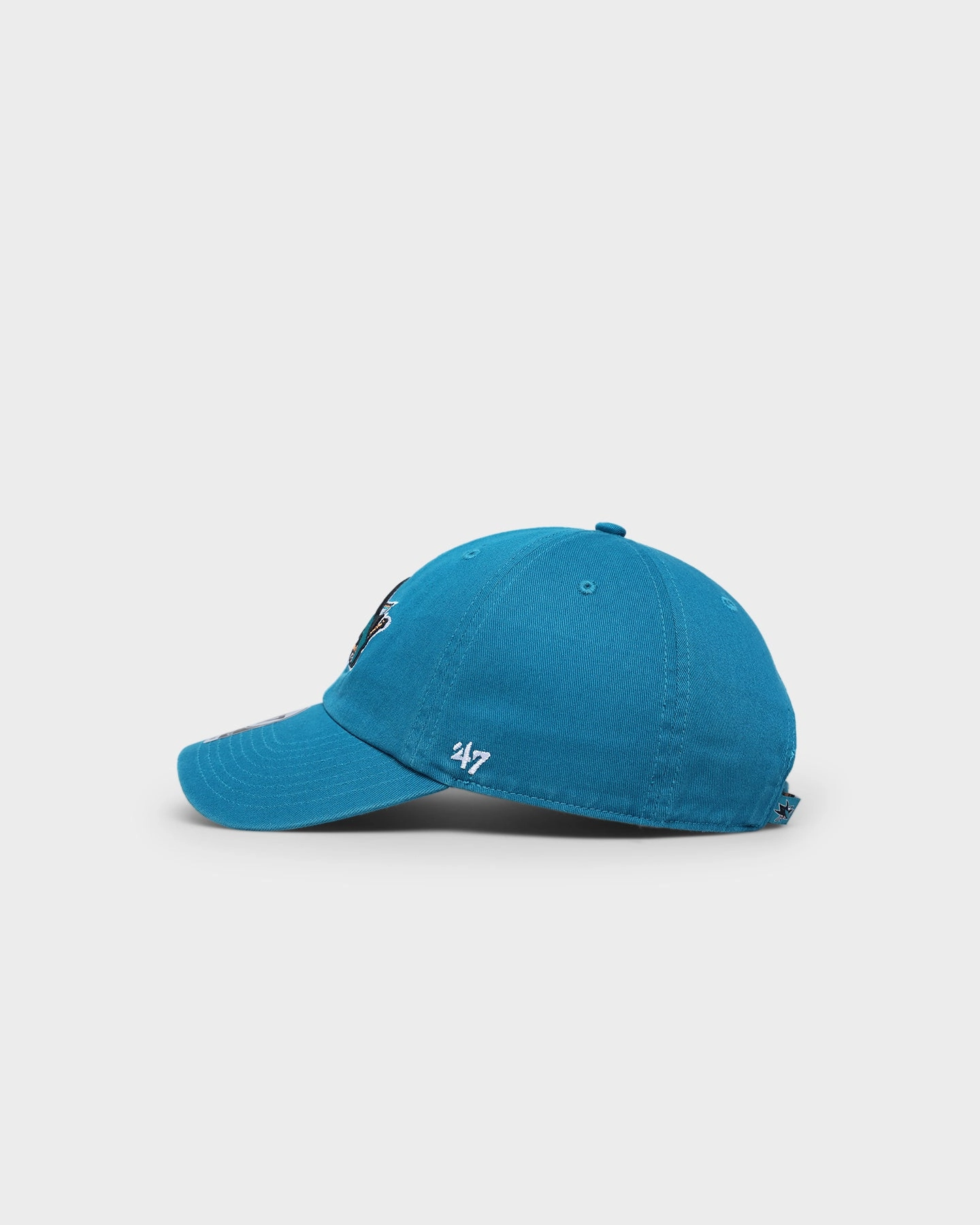 47 Brand San Jose Sharks Clean Up Strapback Dark Teal
