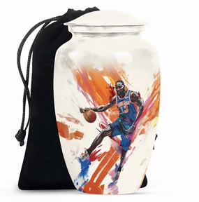 Abstract Basketball Urn: Majestic Memorial for Men & Women