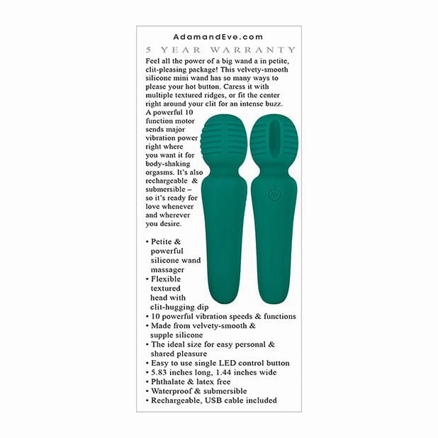 Adam & Eve - Eve's Petite Private Pleasure Wand Massager (Green)