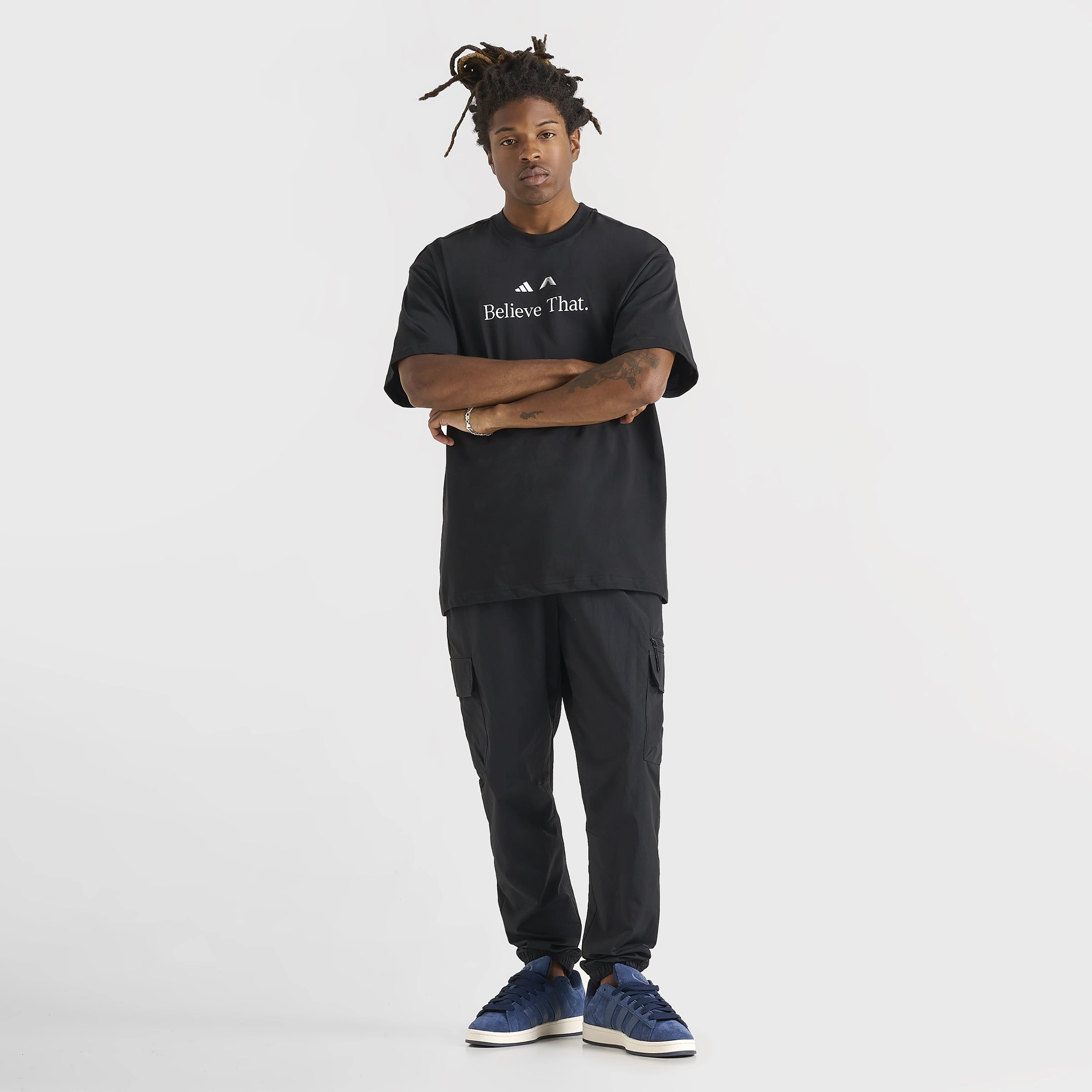adidas Anthony Edwards Believe That T-Shirt / Black