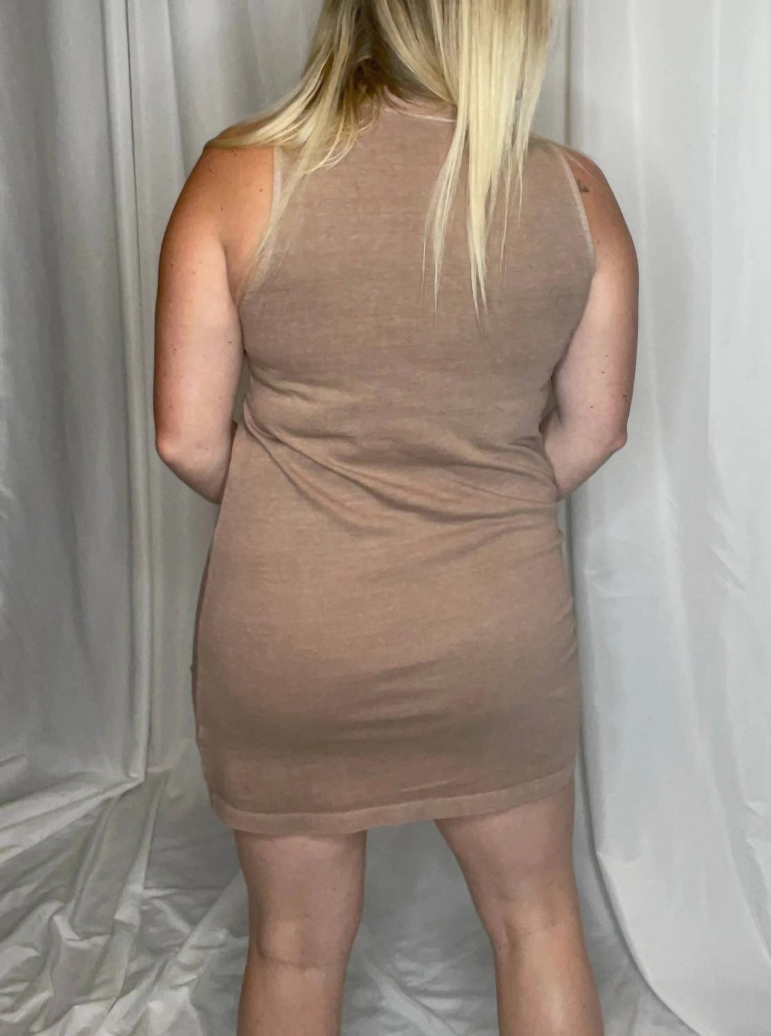 All The Time Tank Dress In Chocolate