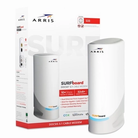 ARRIS 1001360 SURFboard DOCSIS 3.1 Multi-Gigabit Cable Modem with 2.5 Gbps Ethernet Port