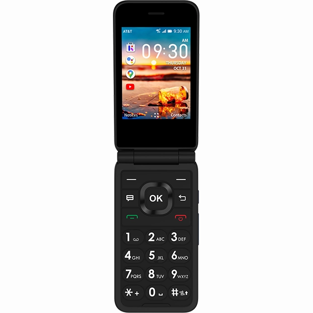 AT-T Cingular Flip 4 Smartflip IV U102AA 4G Phone for AT&T Includes AT&T Sim Card, Black