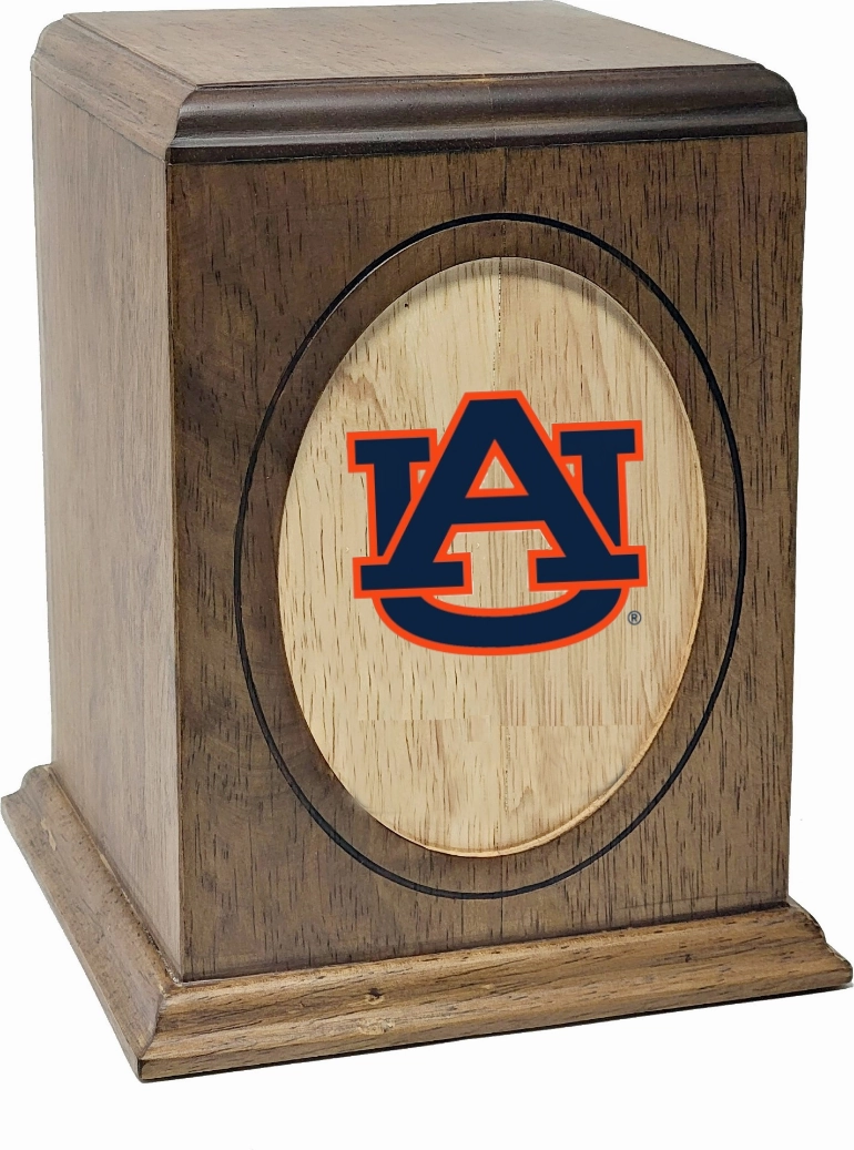 Auburn University Tigers College Cremation Urn- Orange