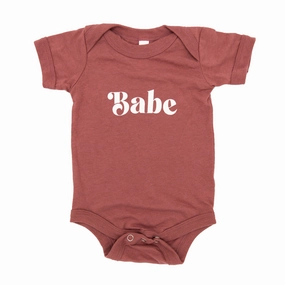 Babe Onesie - Dusty Pink