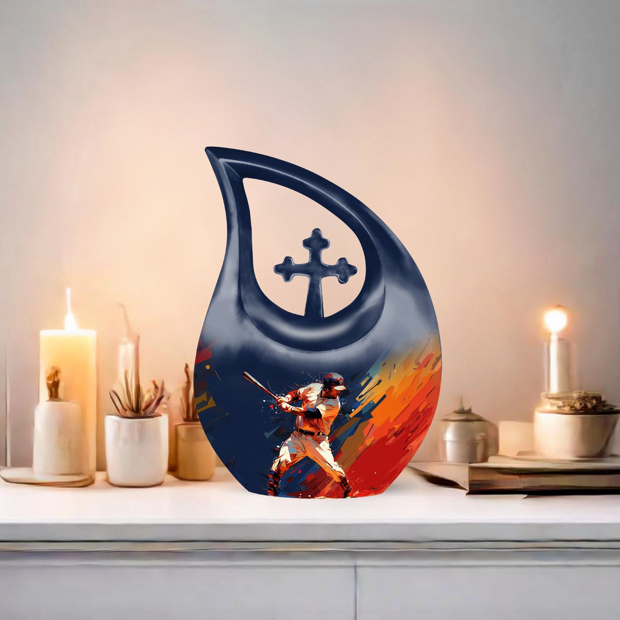 Baseball Urn - A Symbolic Memorial Keepsake Urn for Ashes