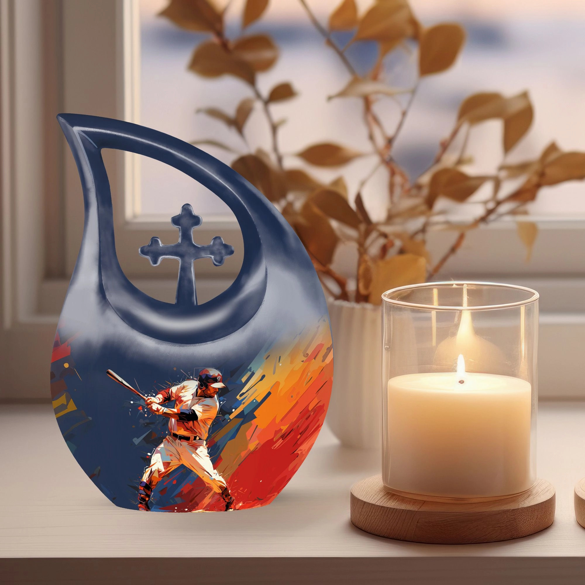 Baseball Urn - A Symbolic Memorial Keepsake Urn for Ashes
