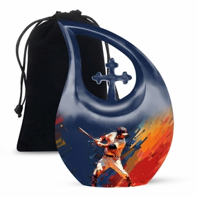 Baseball Urn - A Symbolic Memorial Keepsake Urn for Ashes