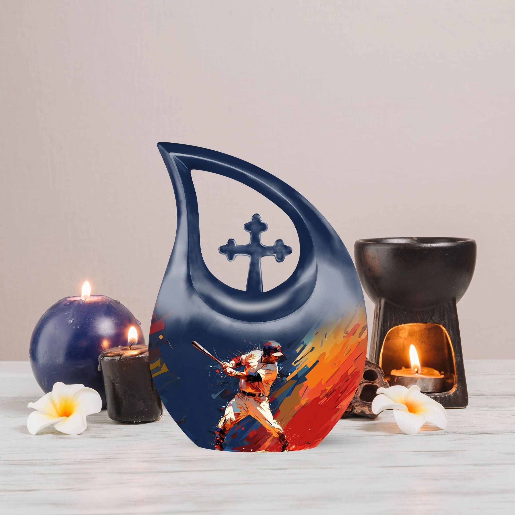 Baseball Urn - A Symbolic Memorial Keepsake Urn for Ashes