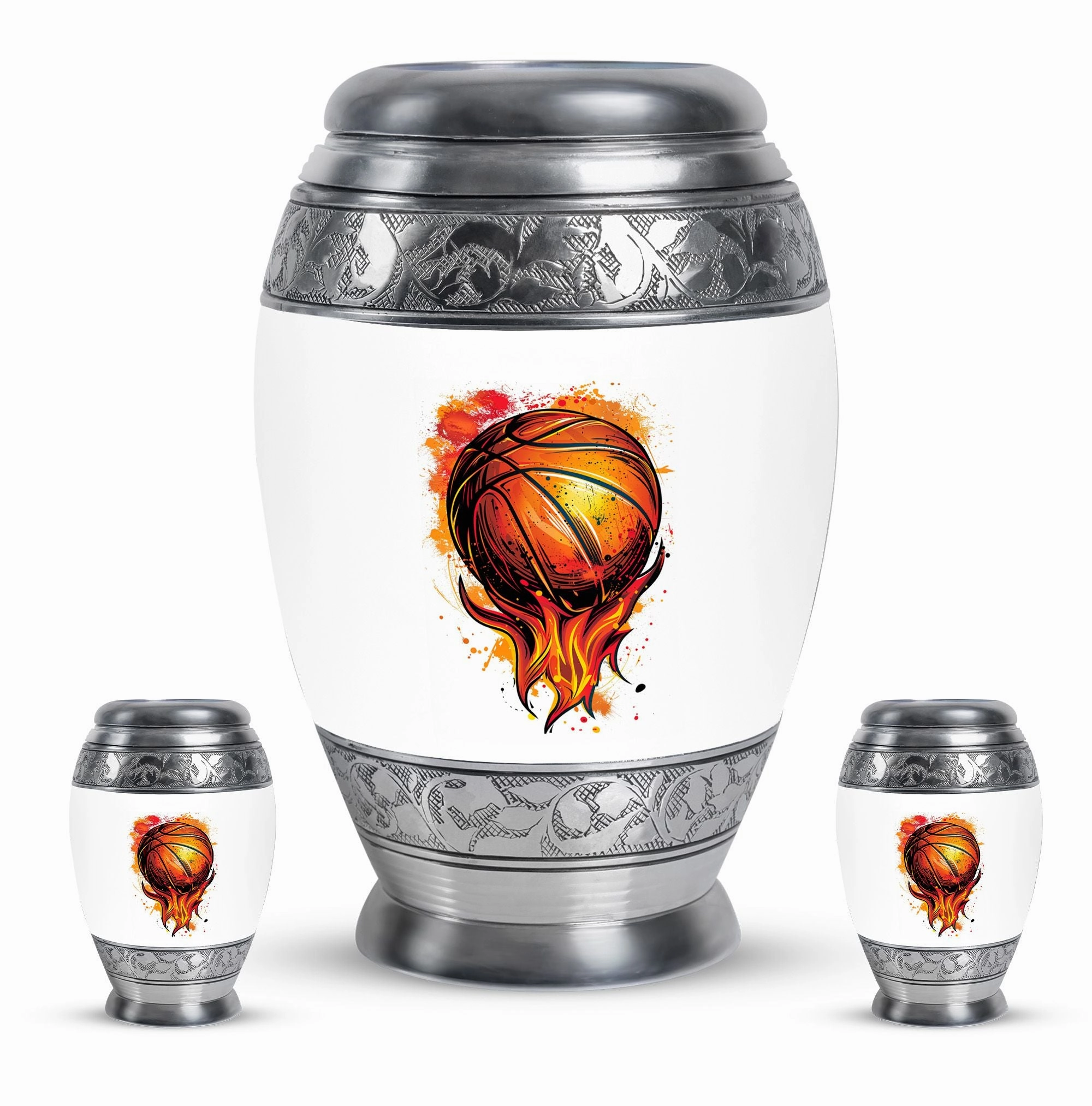 Basketball Cremation Medium Urn For Ashes Memorial & Funeral Urn