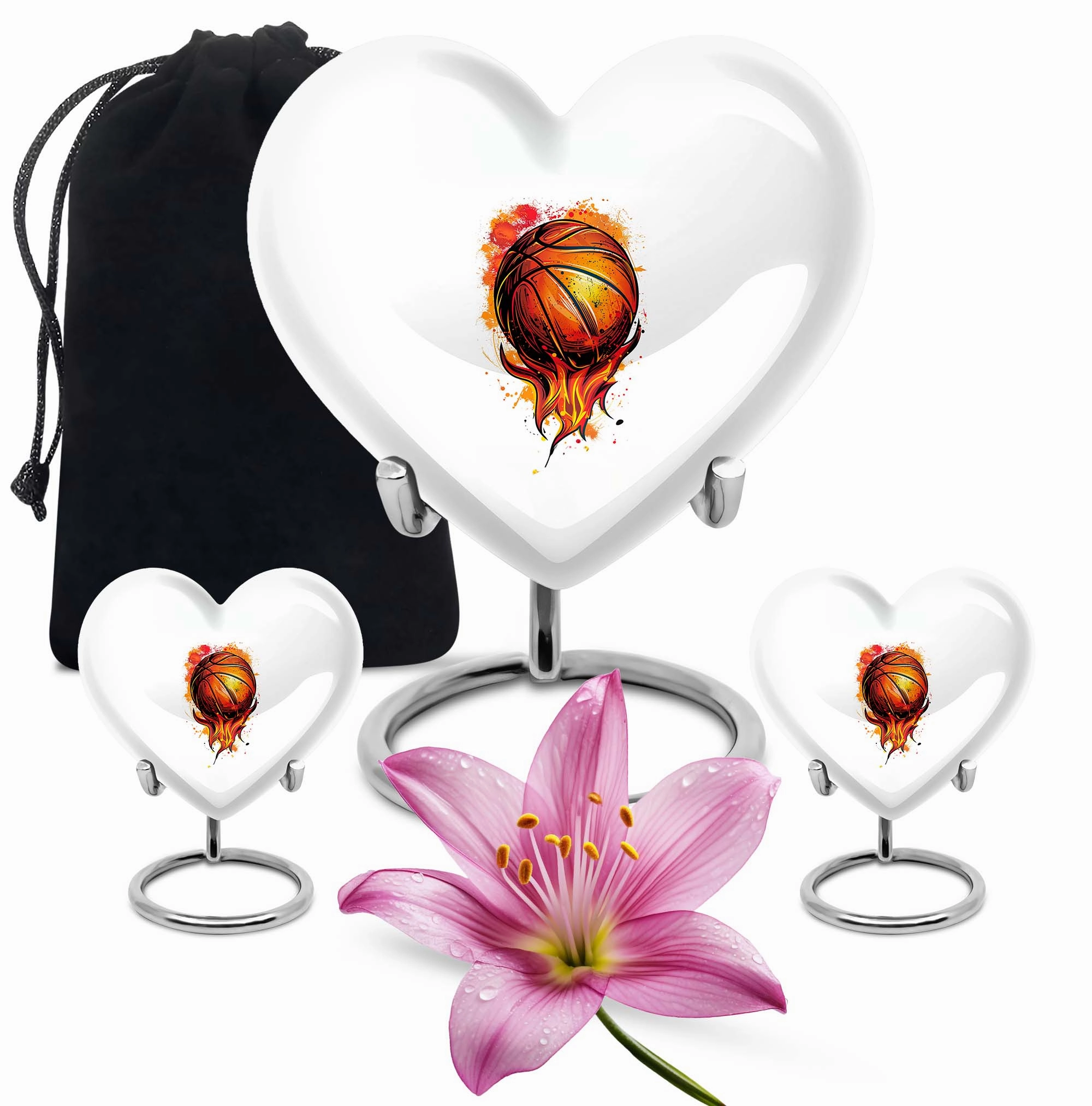 Basketball Cremation Medium Urn For Ashes Memorial & Funeral Urn