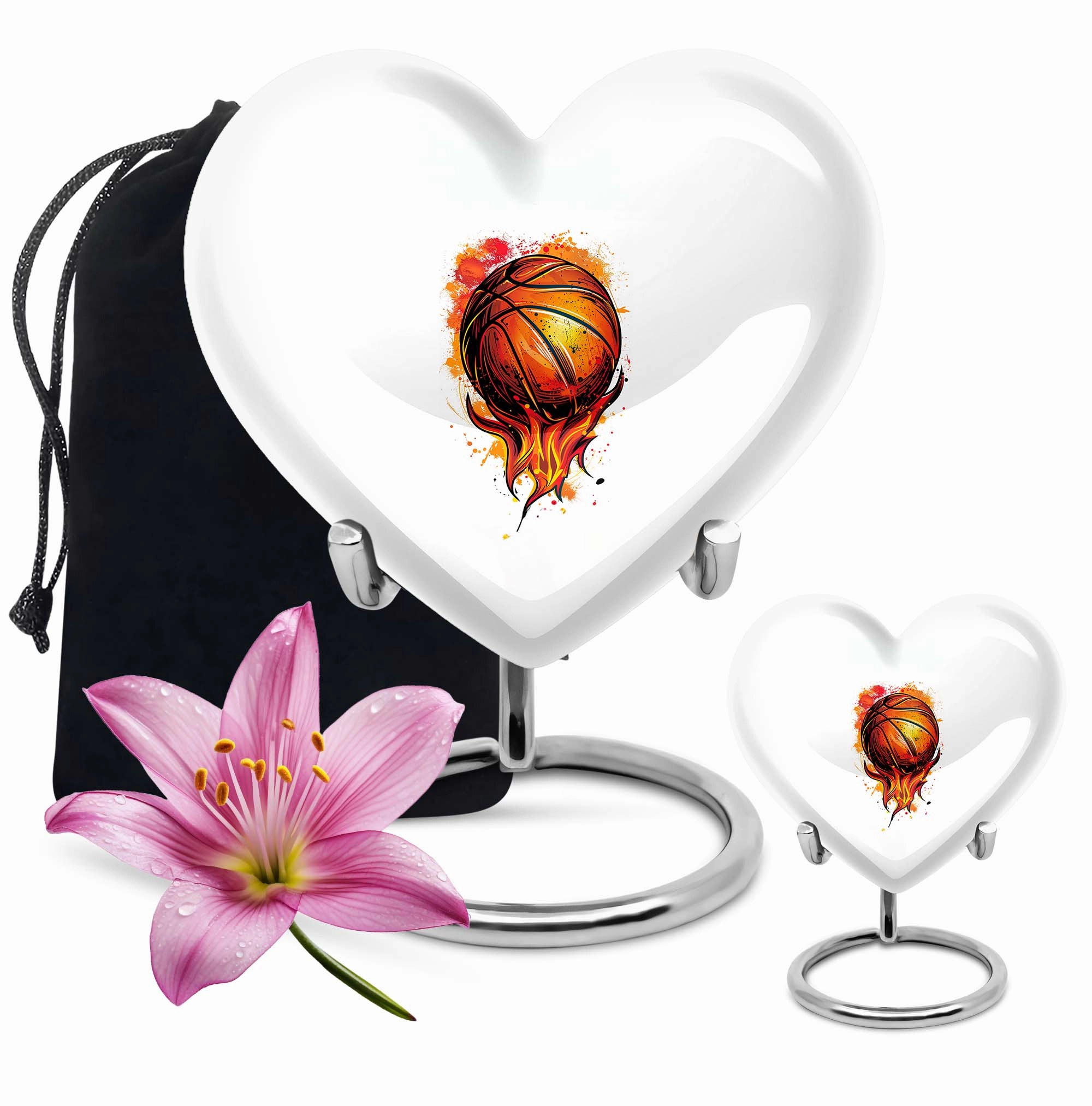 Basketball Cremation Medium Urn For Ashes Memorial & Funeral Urn