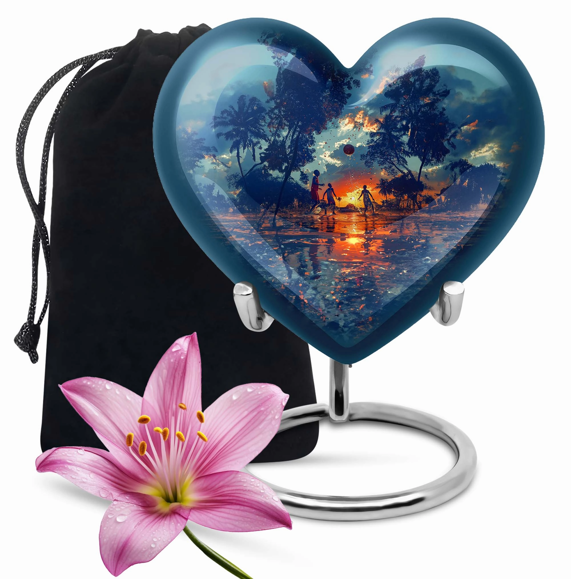 Basketball Cremation Urn - Funeral Remembrance for Adult Male