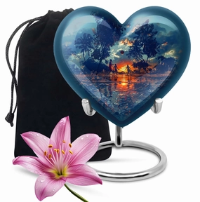 Basketball Cremation Urn - Funeral Remembrance for Adult Male