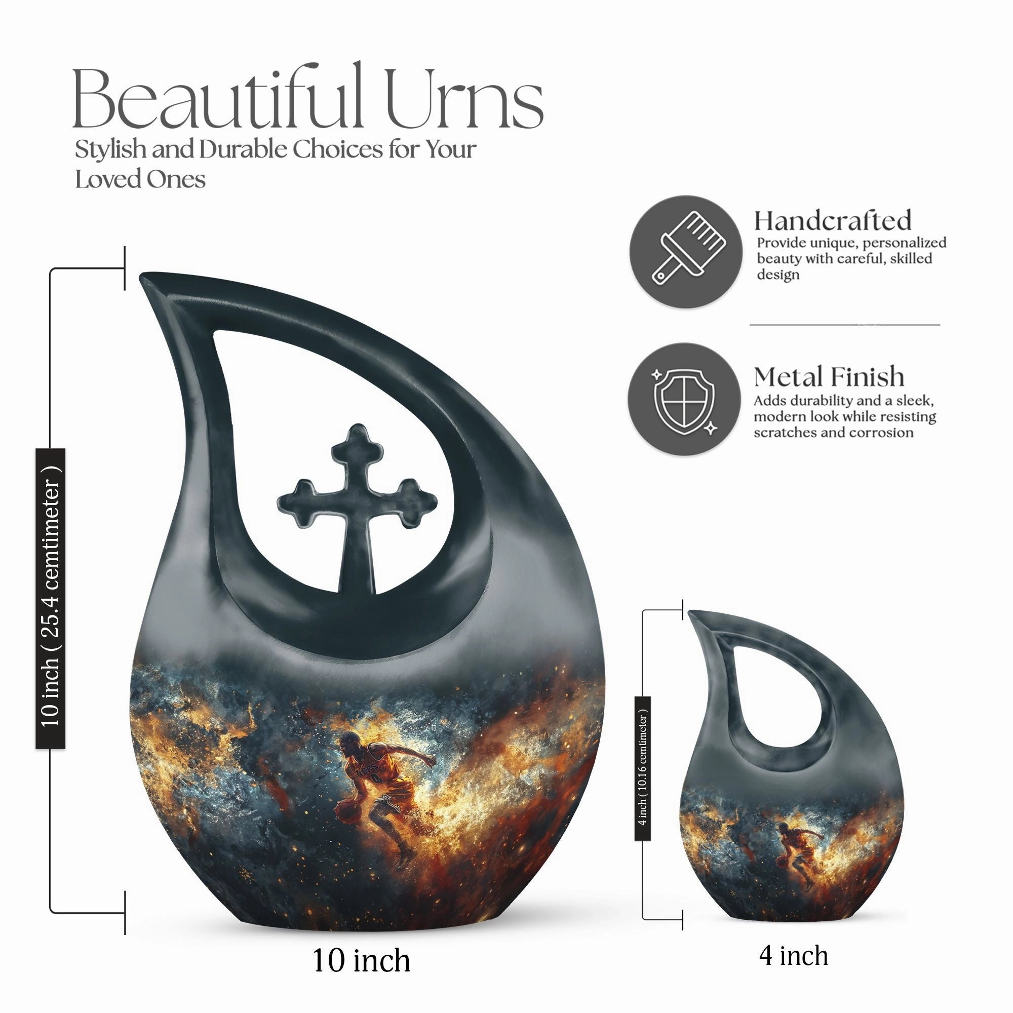 Basketball Cremation Urn : Personalized Container For Human Ashes