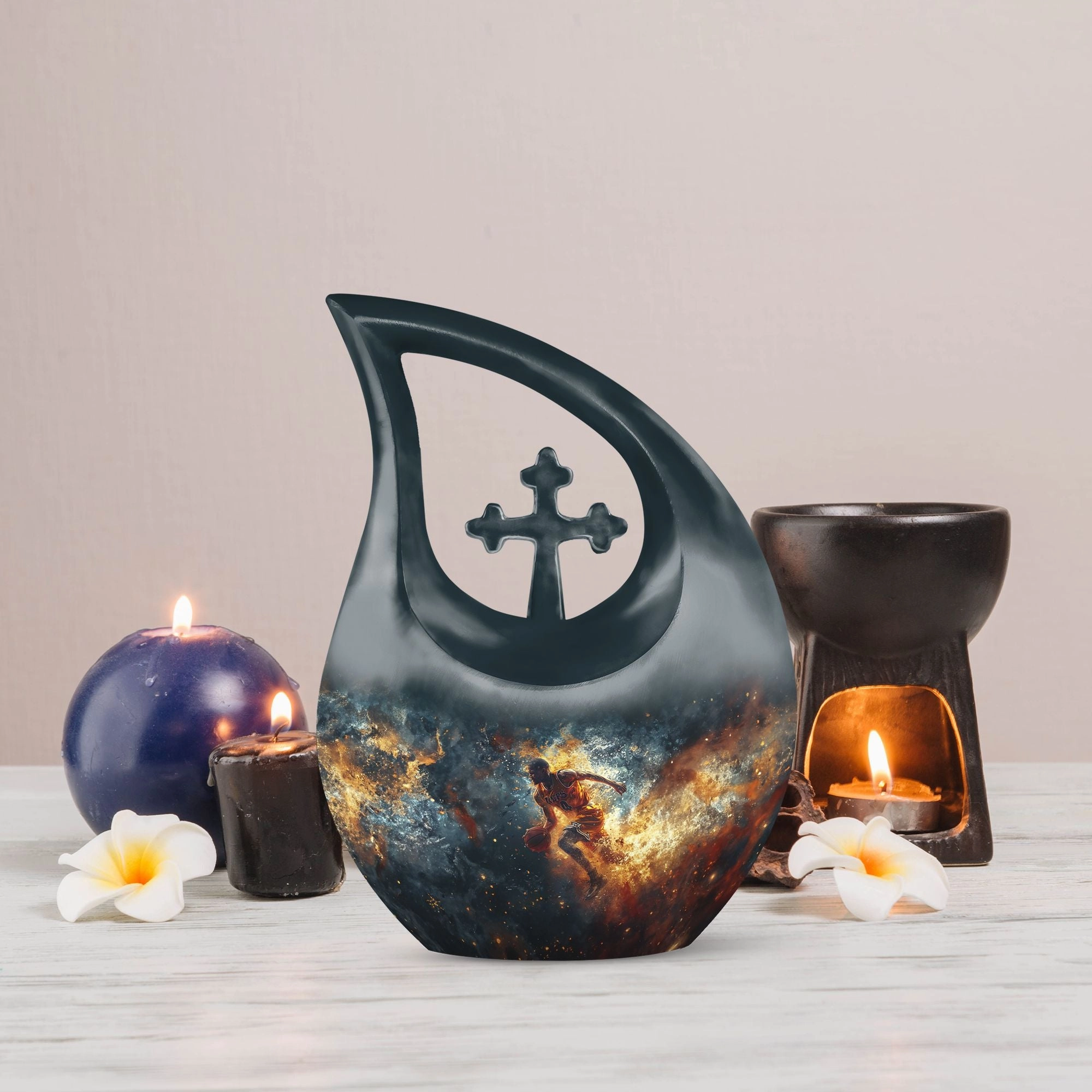 Basketball Cremation Urn : Personalized Container For Human Ashes