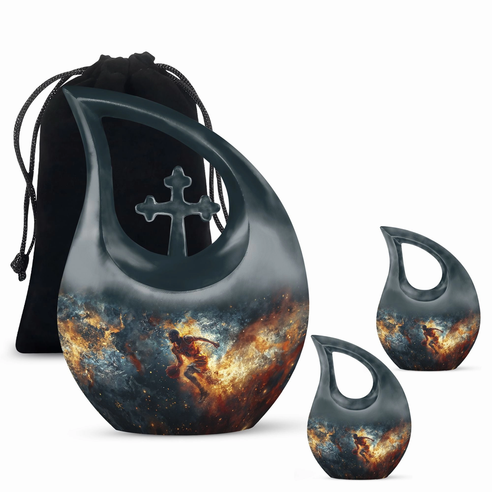Basketball Cremation Urn : Personalized Container For Human Ashes
