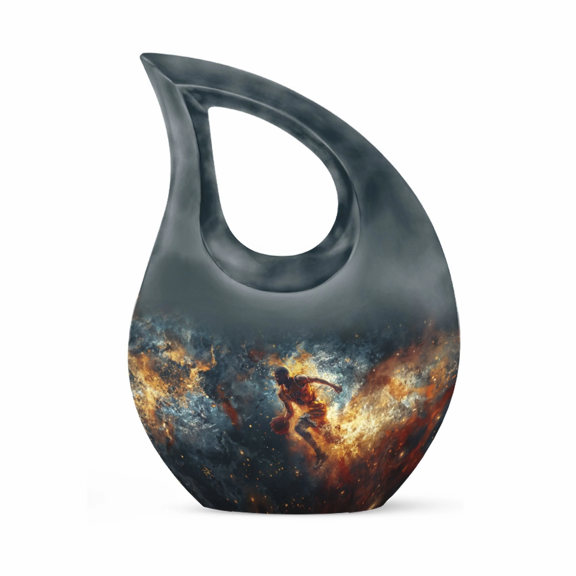 Basketball Cremation Urn : Personalized Container For Human Ashes