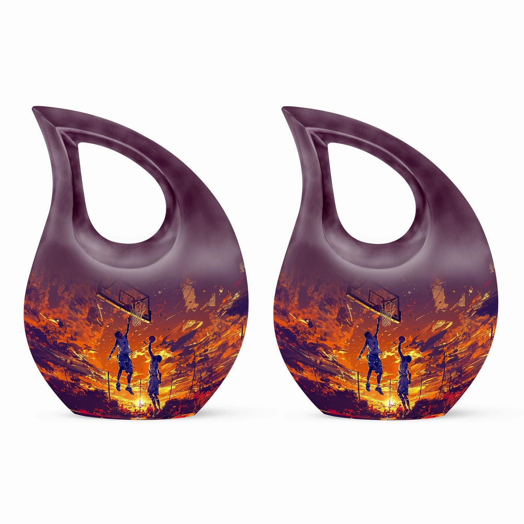 Basketball Cremation Urn: Extra Large Memorial Cremation Urn