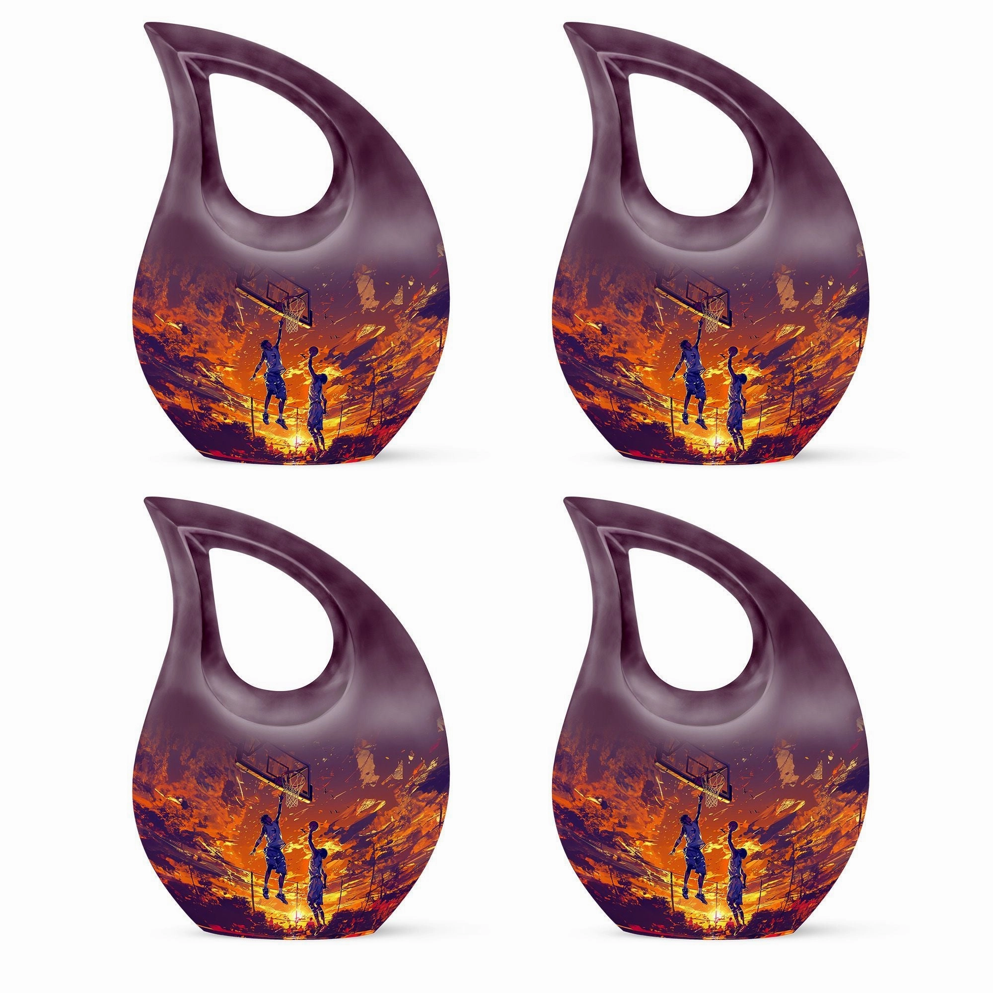 Basketball Cremation Urn: Extra Large Memorial Cremation Urn