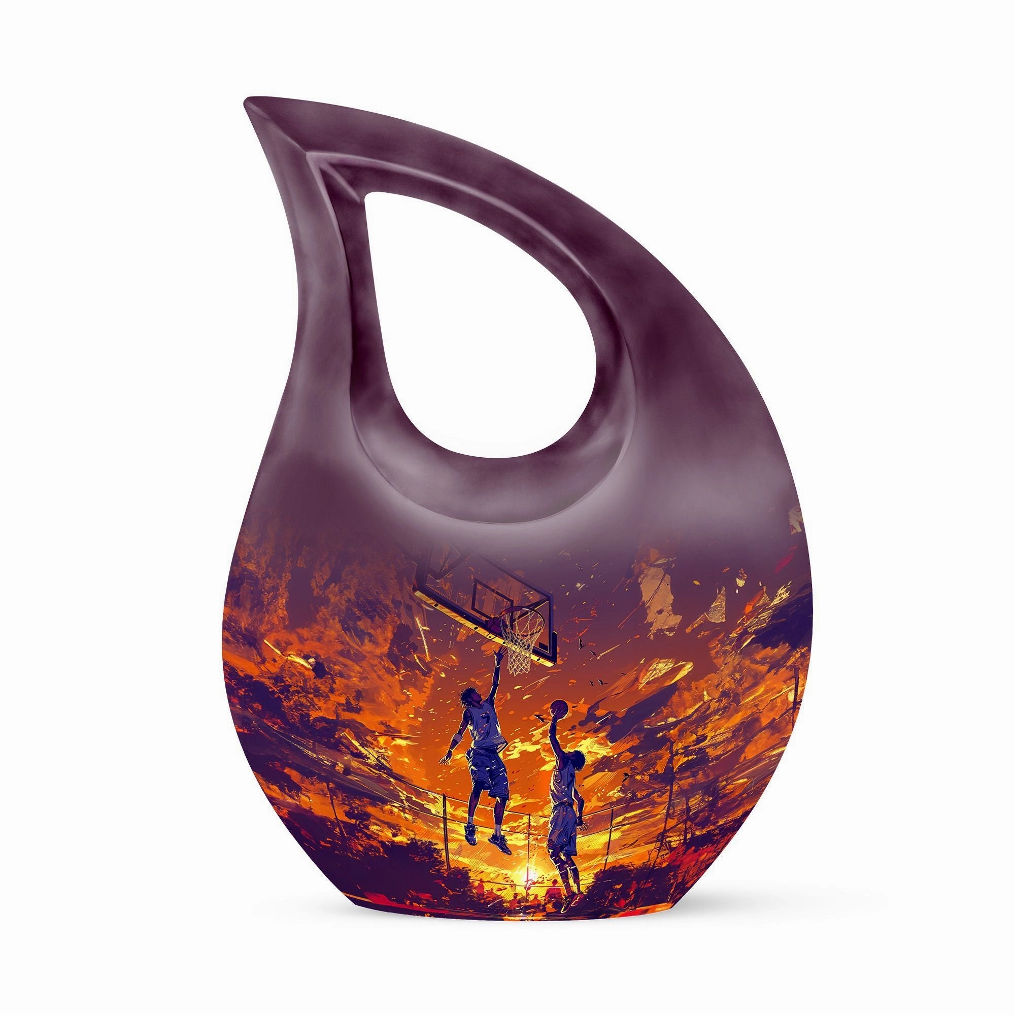 Basketball Cremation Urn: Extra Large Memorial Cremation Urn