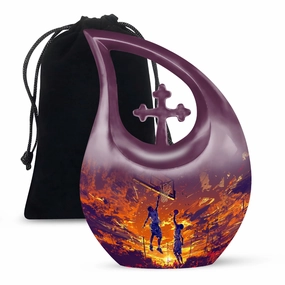 Basketball Cremation Urn: Extra Large Memorial Cremation Urn