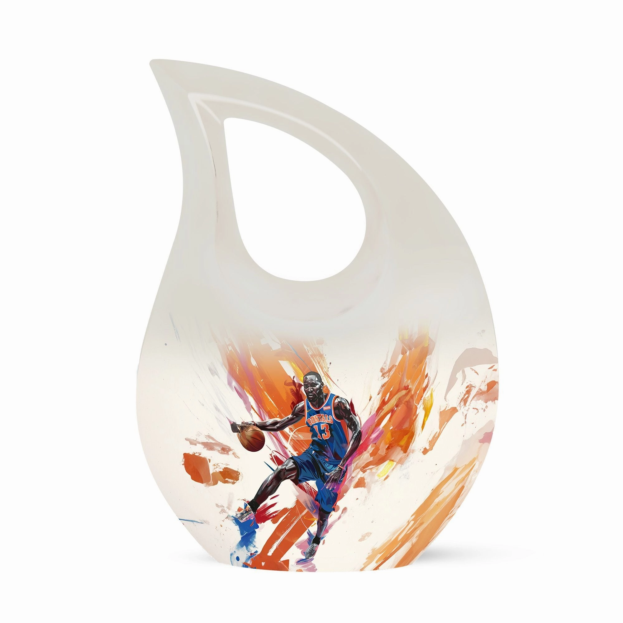 Basketball Cross Drop: An Alluring Keepsake Urn for  Memories