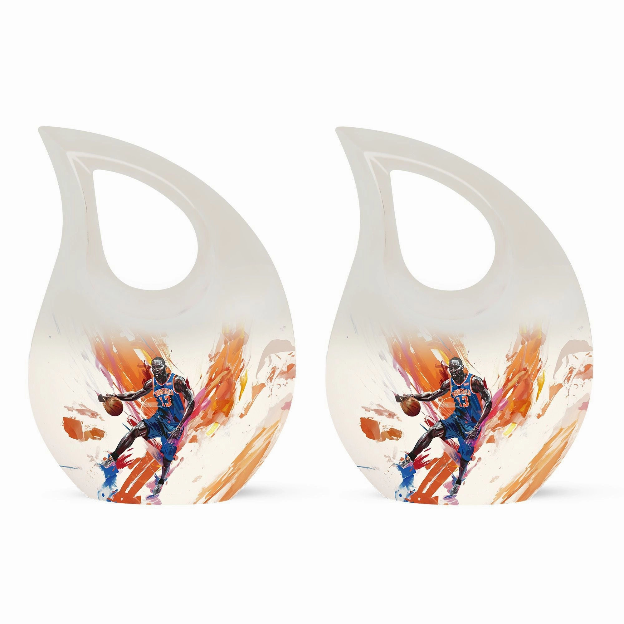 Basketball Cross Drop: An Alluring Keepsake Urn for  Memories