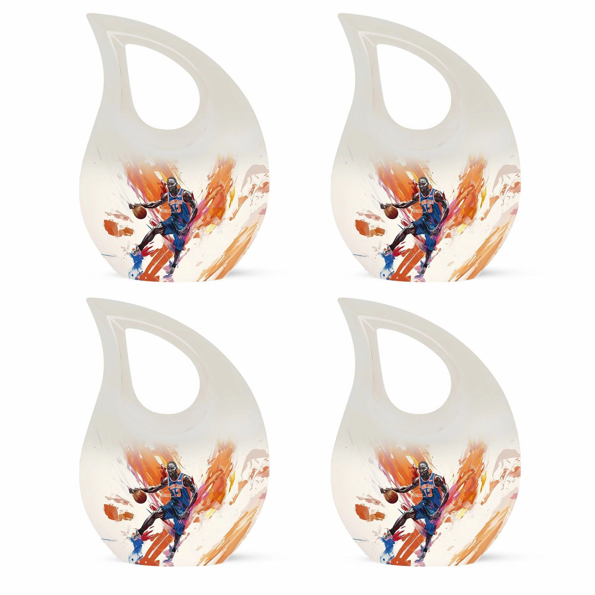 Basketball Cross Drop: An Alluring Keepsake Urn for  Memories
