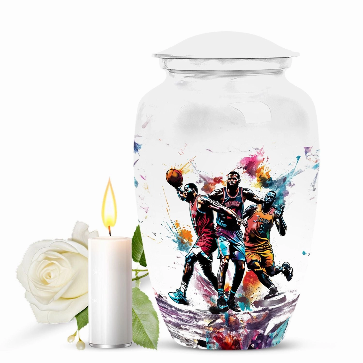 Basketball Memorial Urn for Human Ashes