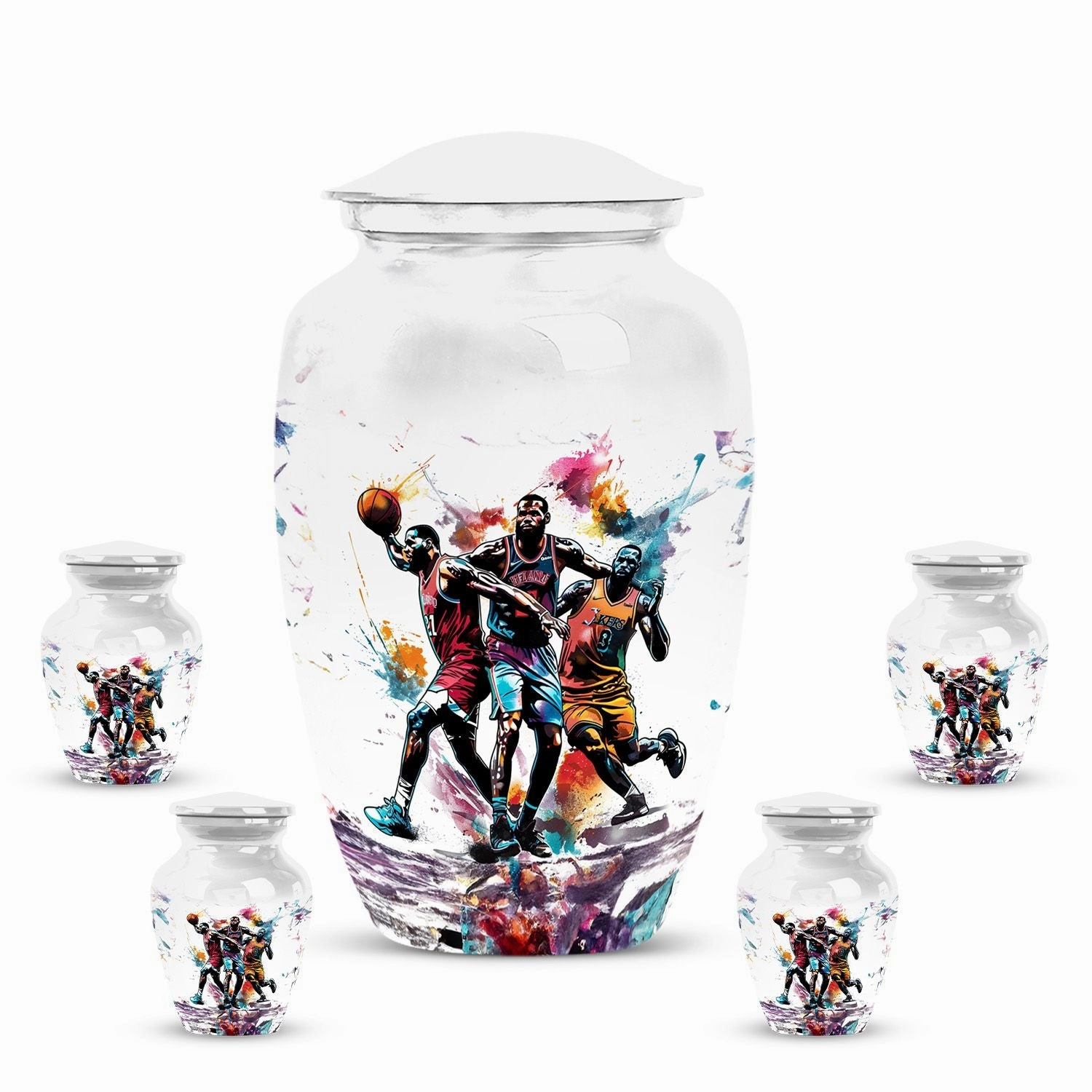 Basketball Memorial Urn for Human Ashes