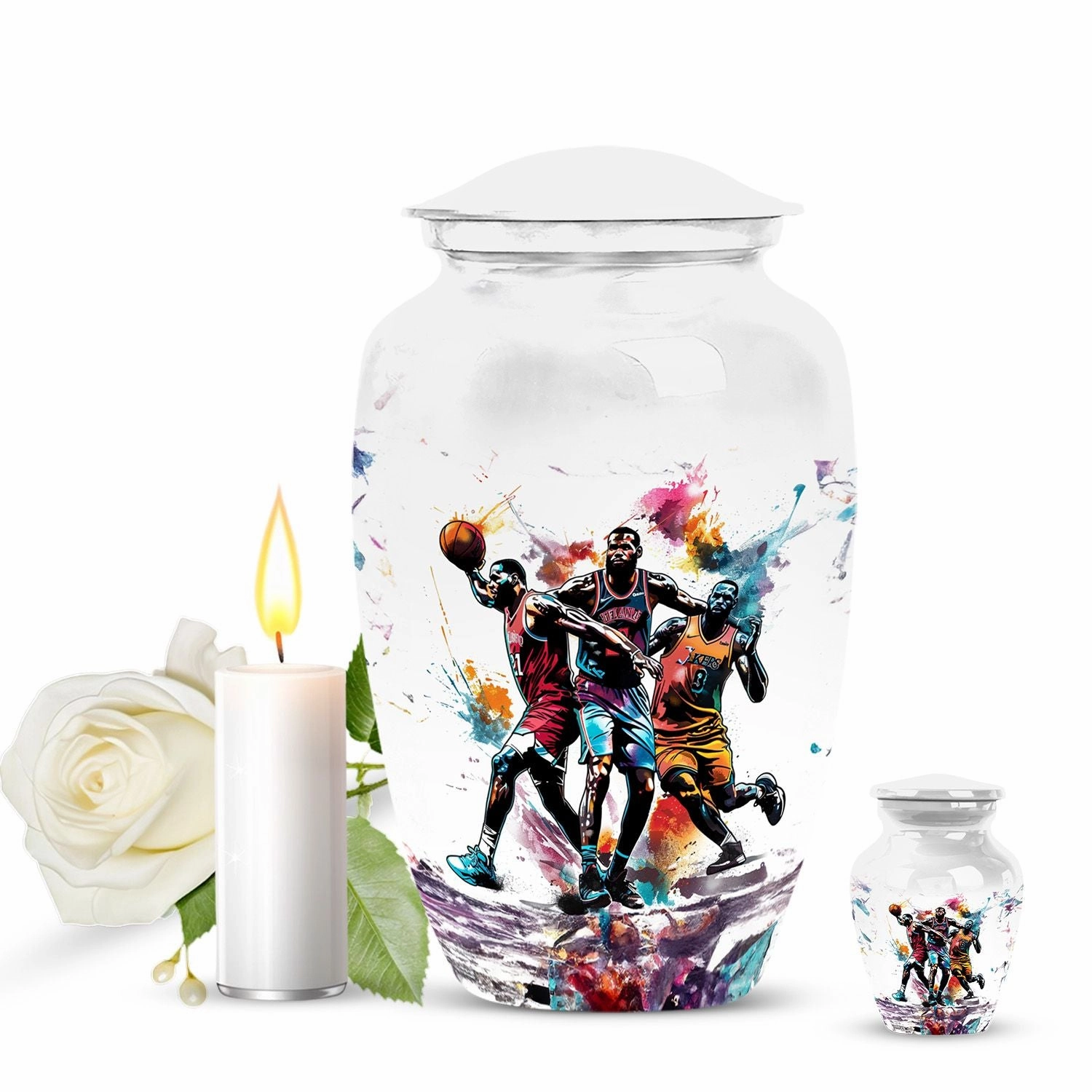 Basketball Memorial Urn for Human Ashes