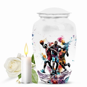 Basketball Memorial Urn for Human Ashes