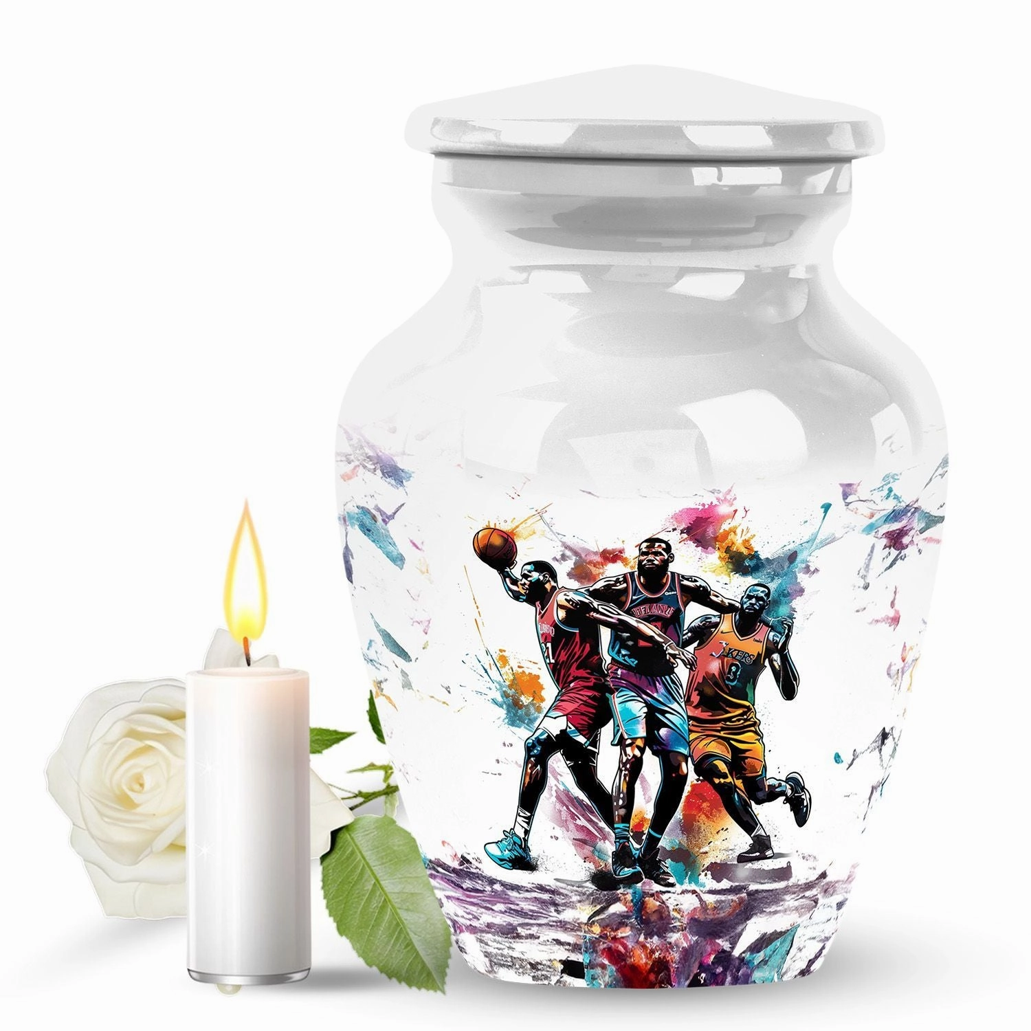 Basketball Memorial Urn for Human Ashes
