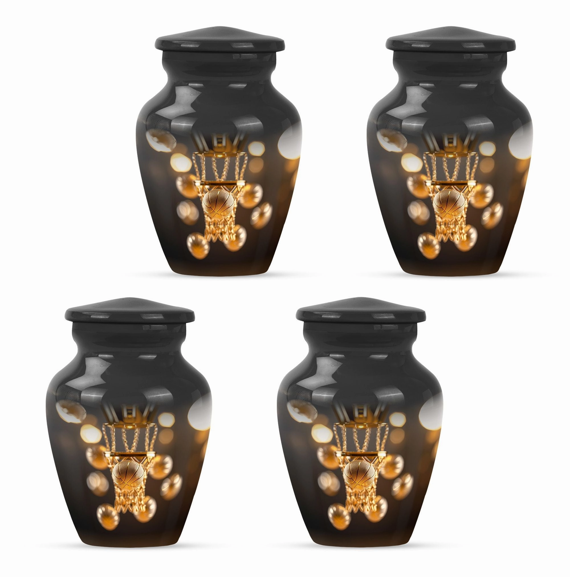 Basketball Themed Funeral Urn For Ashes - Container For Ashes