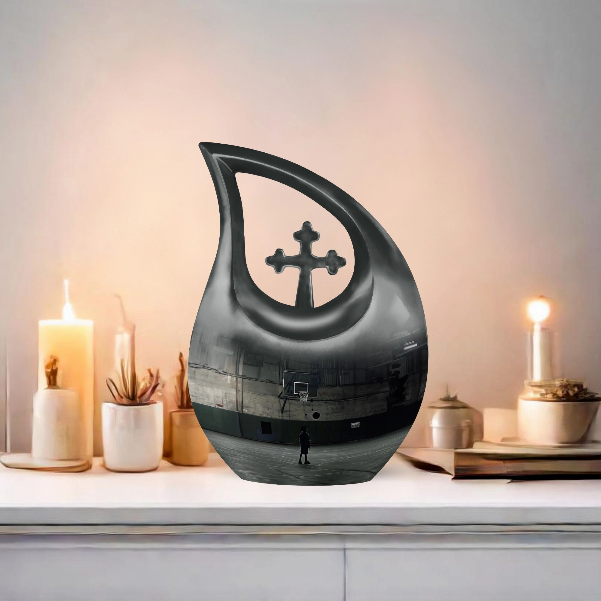 Basketball Themed Memorial Urn for Lasting Keepsake