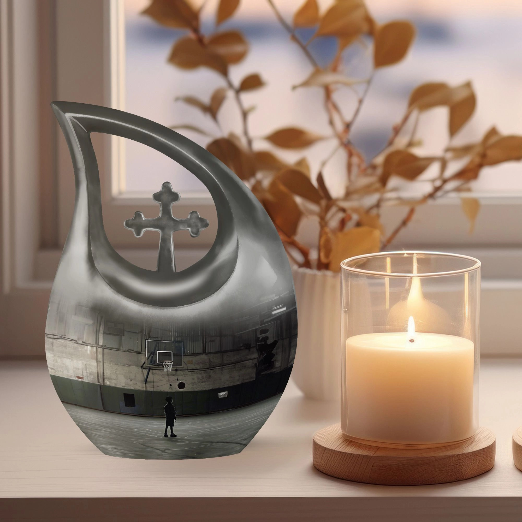 Basketball Themed Memorial Urn for Lasting Keepsake