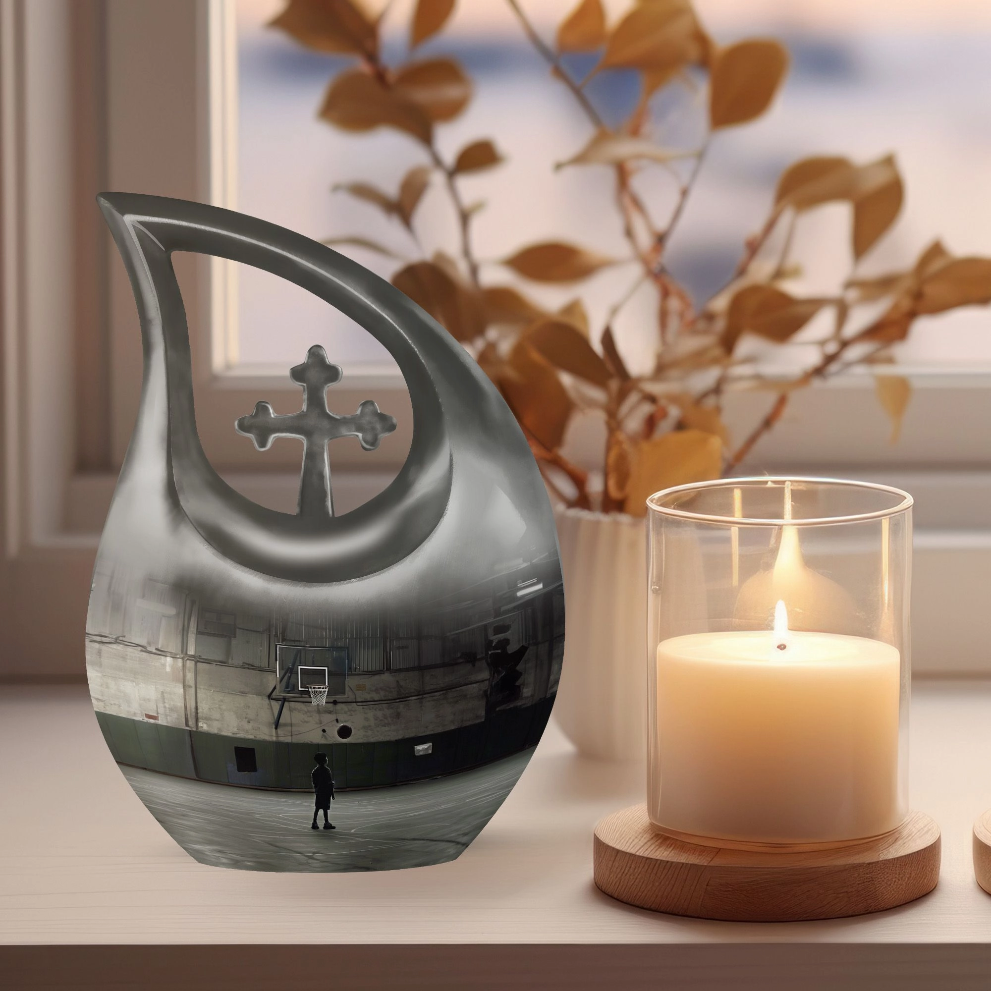 Basketball Themed Memorial Urn for Lasting Keepsake