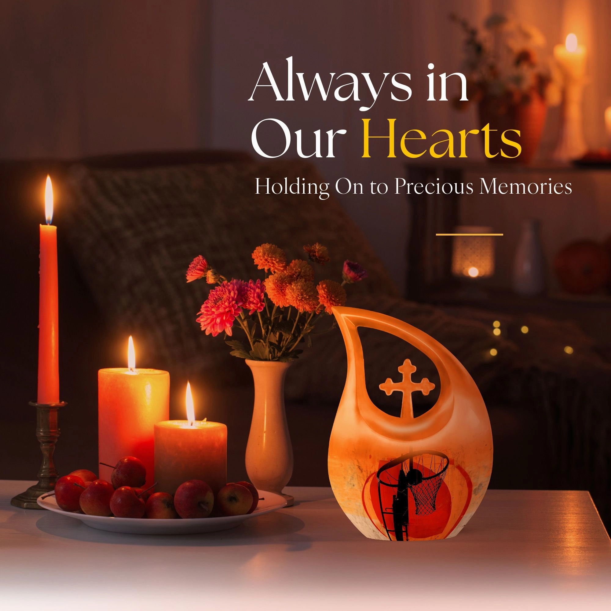Basketball Tribute Keepsake - Ultimate Memorial Ashes Urn