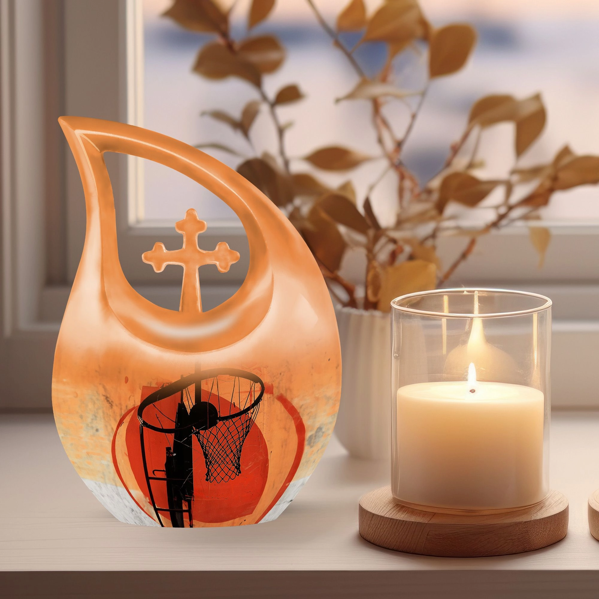 Basketball Tribute Keepsake - Ultimate Memorial Ashes Urn