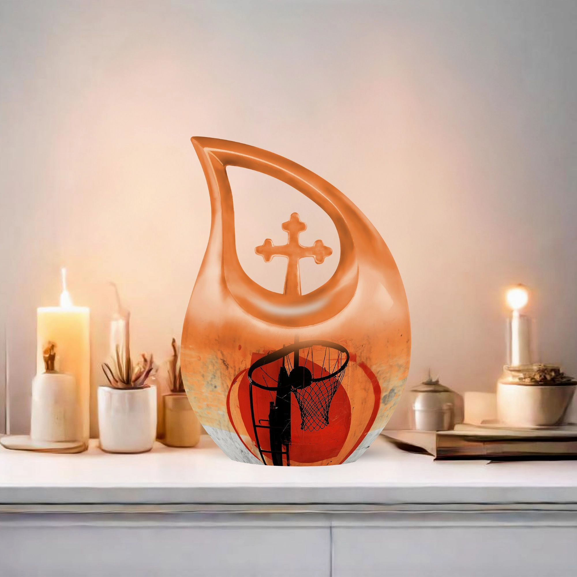 Basketball Tribute Keepsake - Ultimate Memorial Ashes Urn