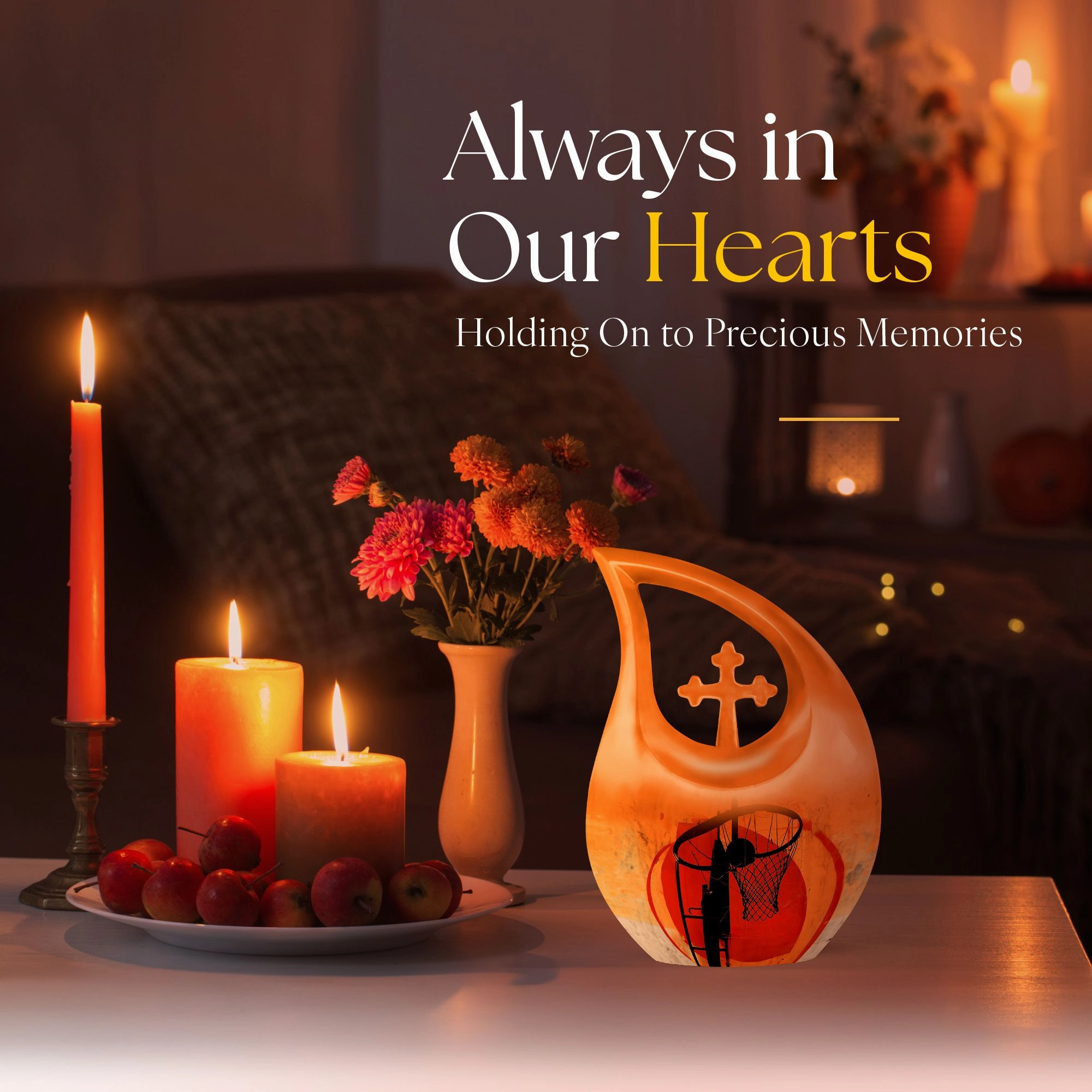 Basketball Tribute Keepsake - Ultimate Memorial Ashes Urn