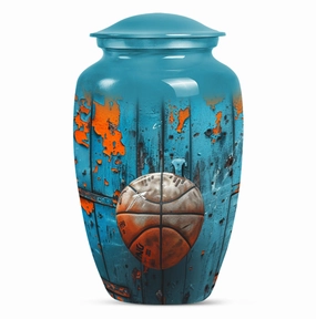Basketball Tribute Memorial Urn - Funeral Burial Keepsake Urn