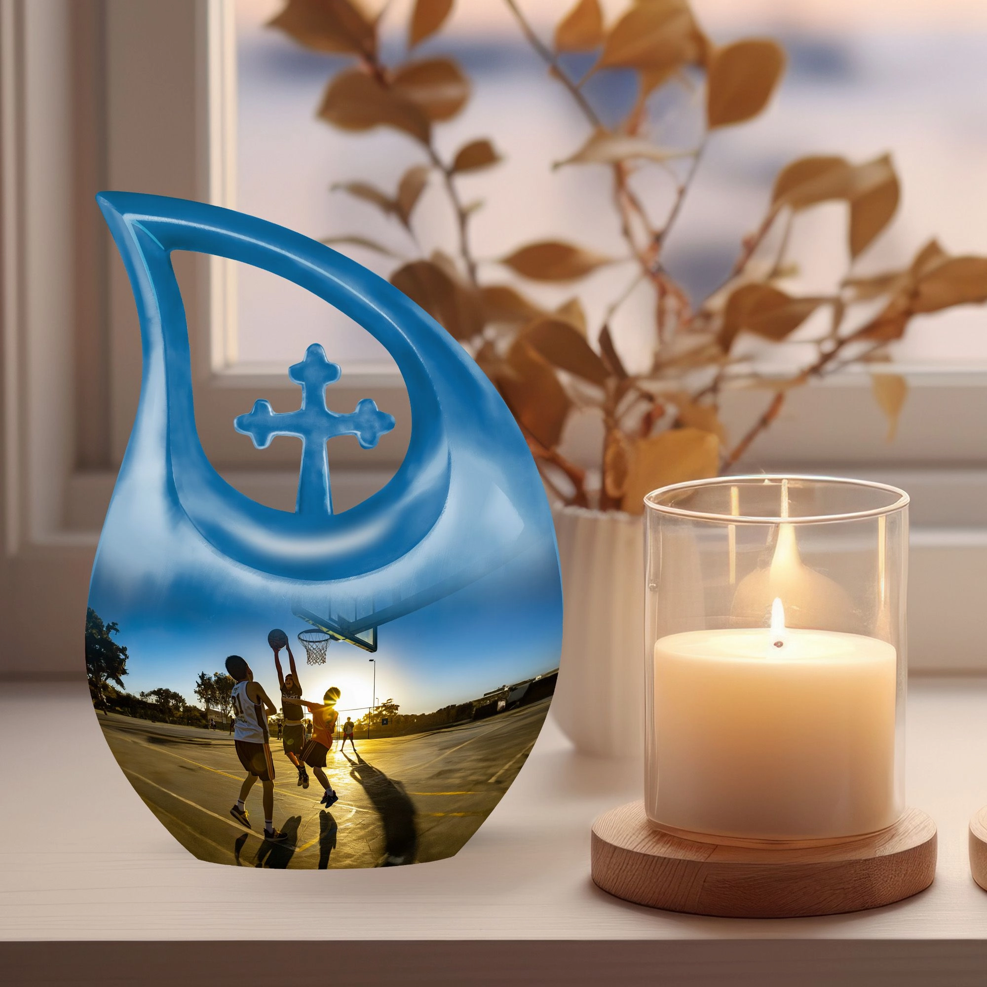 Basketball Tribute Memorial Urn - Unique and Personalized Urn