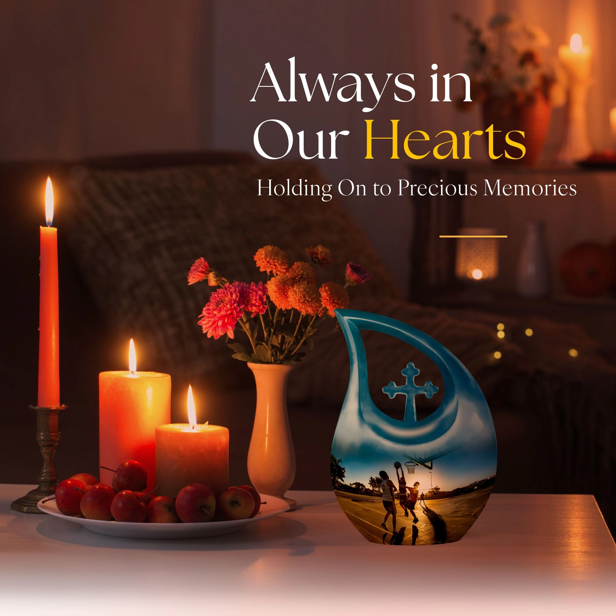Basketball Tribute Memorial Urn - Unique and Personalized Urn