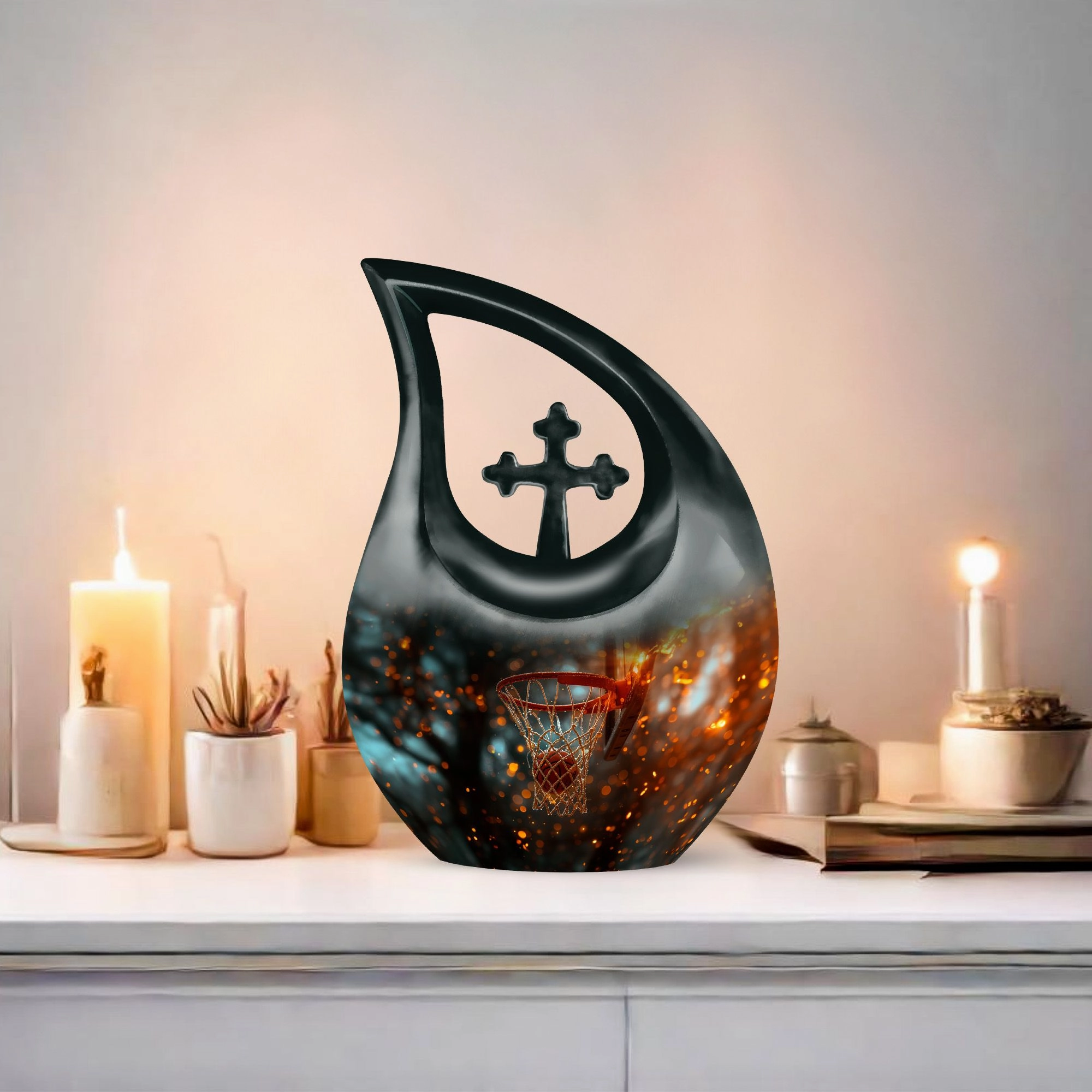 Basketball Urn- Adult Cremation Urn For Human Ashes
