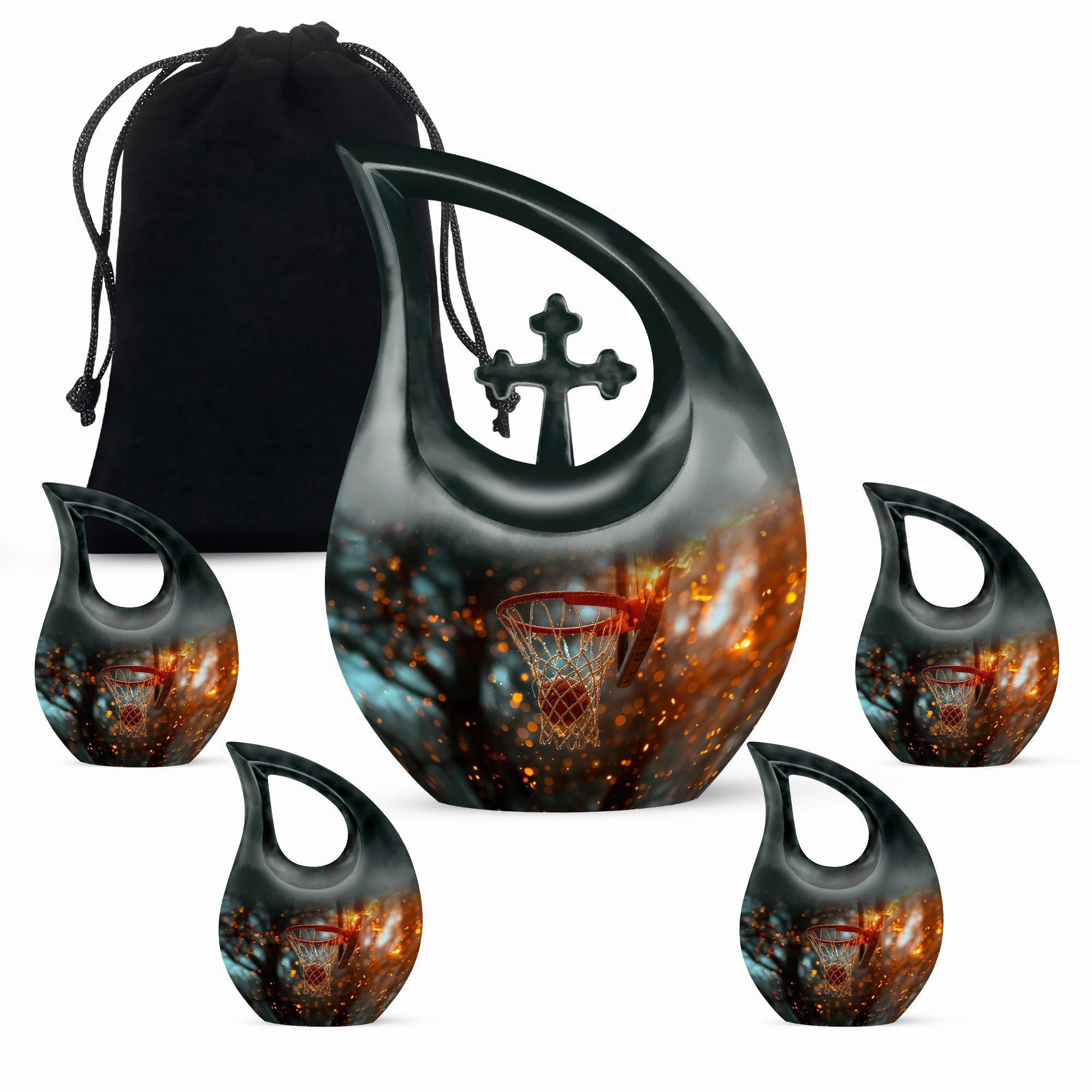 Basketball Urn- Adult Cremation Urn For Human Ashes